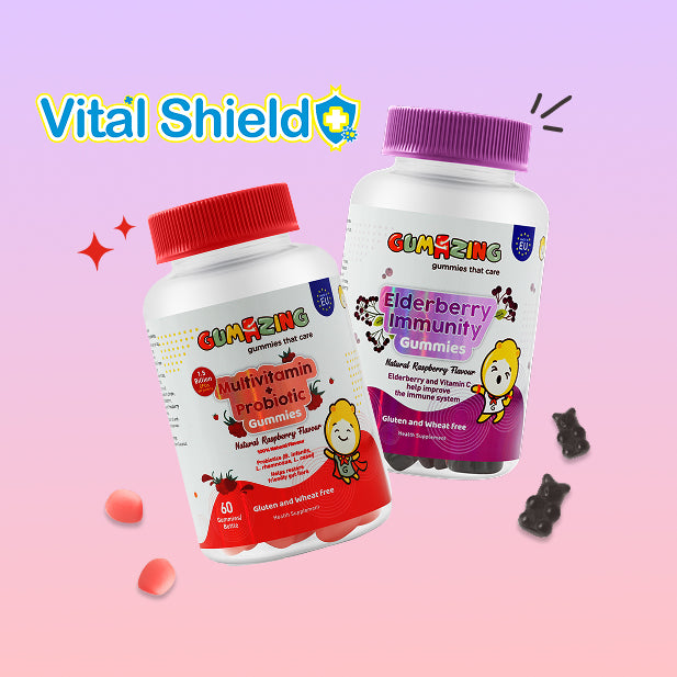 Vital Shield Pack | Multivitamin + Probiotics and Elderberry Gummies