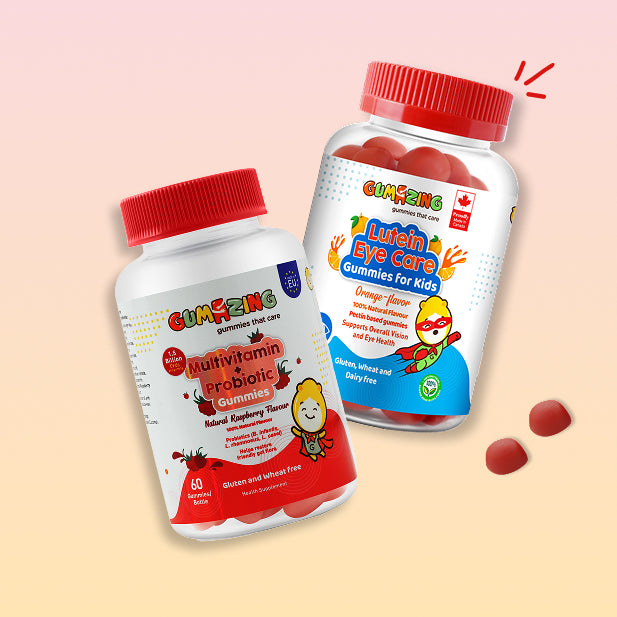 Wellness Plus Pack | Gumazing 2 Pack Combo| Multivitamin & Probiotic + Lutein Eye Care | 2 Month Supply