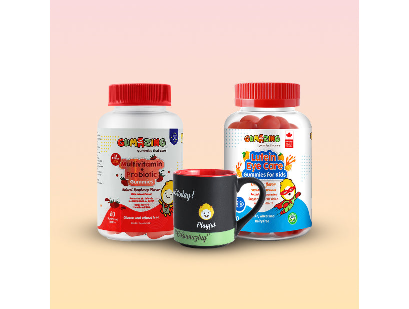 Wellness Plus Pack | Gumazing 2 Pack Combo| Multivitamin & Probiotic + Lutein Eye Care | 2 Month Supply