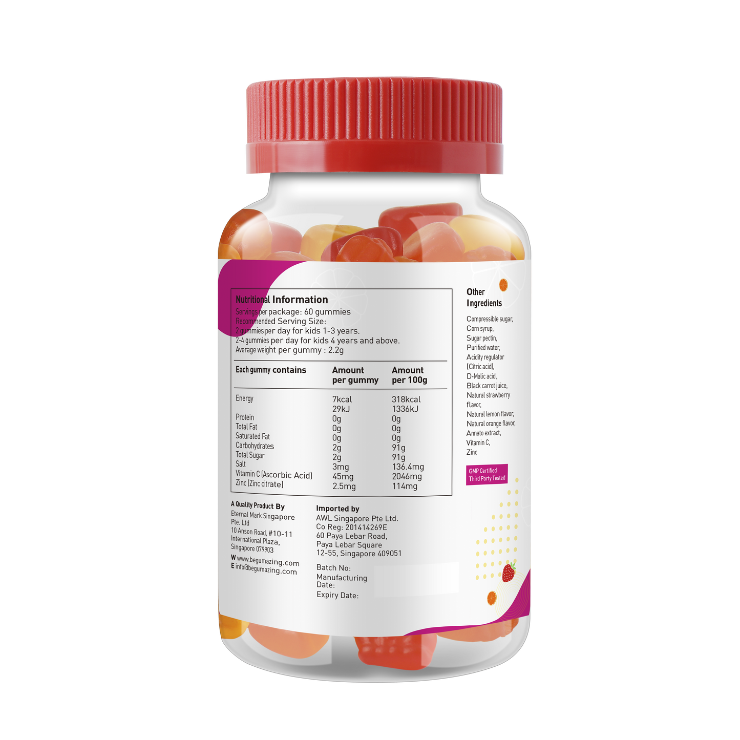 Gói chay |<tc>Gumazing</tc> Combo 3 gói | Canxi & Vitamin D3 + Vitamin C & Kẽm + Vitamin tổng hợp | Dùng trong 3 tháng