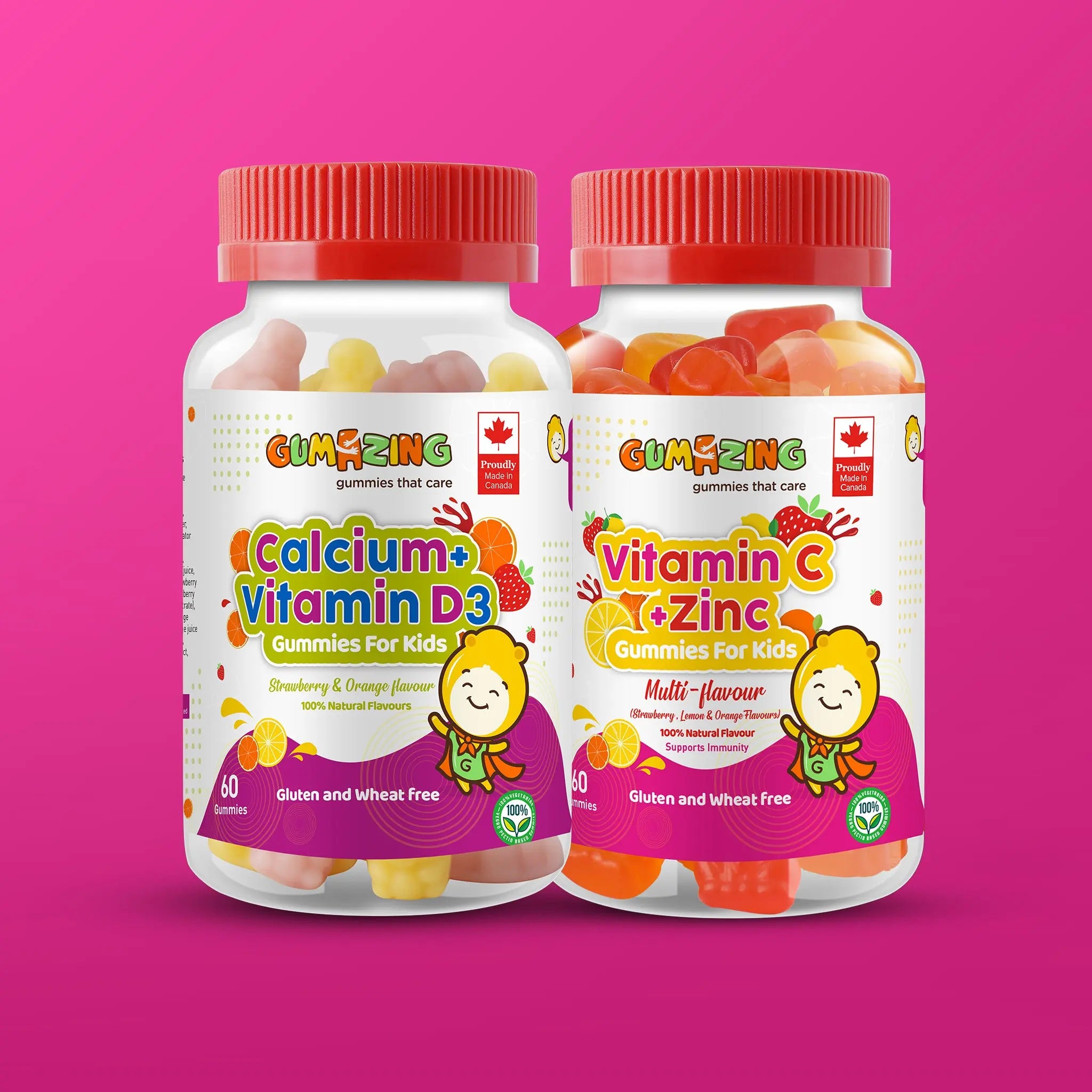 2 Pack Combo of Calcium & VitaminD3 Gummies