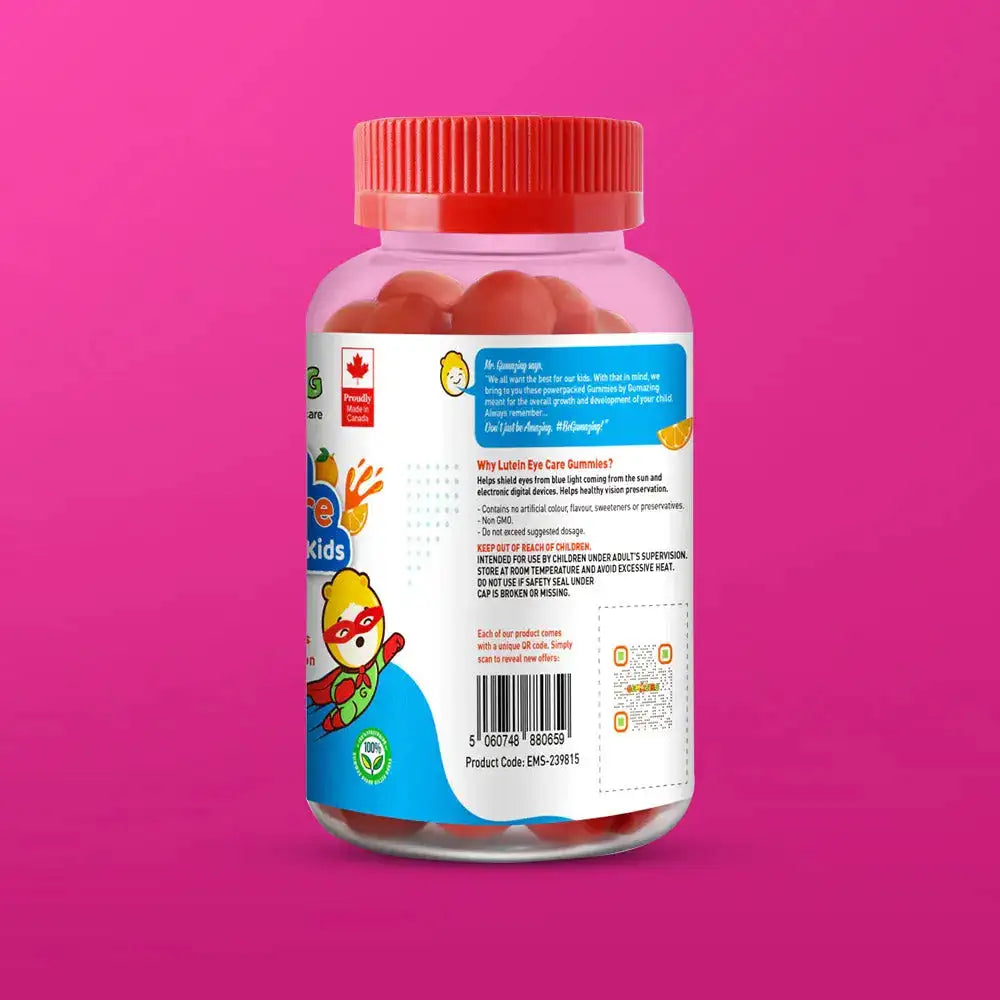 <tc>Kẹo dẻo GUMAZING LUTEIN GUMMIES của Gumazing – Có bổ sung vitamin - Hương vị cam – Kẹo dẻo cho người lớn và trẻ em – 60 viên kẹo dẻo
</tc>
