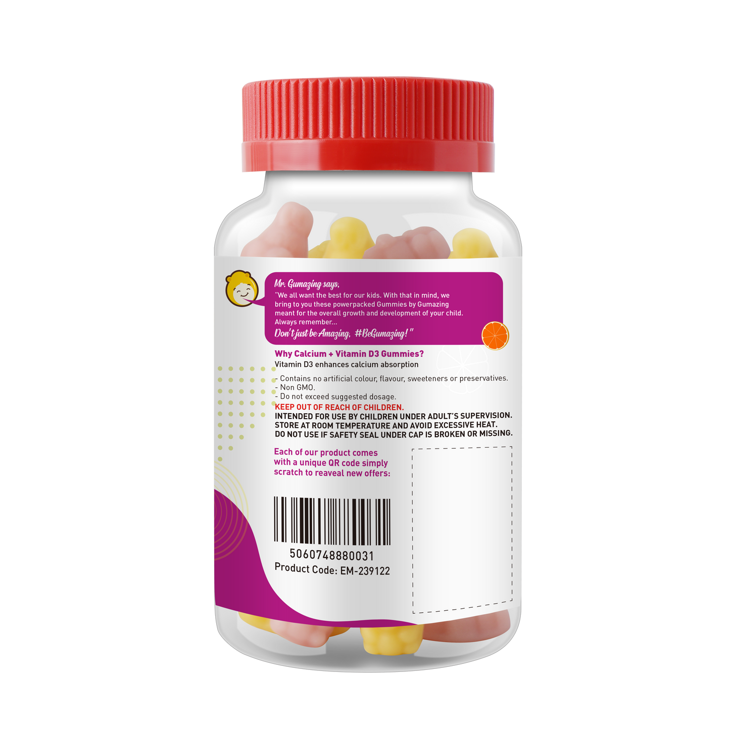Gói chay |<tc>Gumazing</tc> Combo 3 gói | Canxi & Vitamin D3 + Vitamin C & Kẽm + Vitamin tổng hợp | Dùng trong 3 tháng