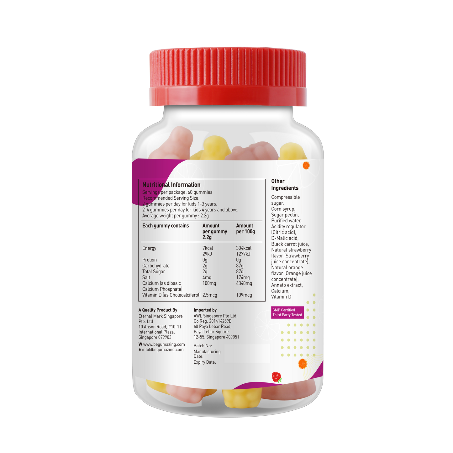 Gói chay |<tc>Gumazing</tc> Combo 3 gói | Canxi & Vitamin D3 + Vitamin C & Kẽm + Vitamin tổng hợp | Dùng trong 3 tháng