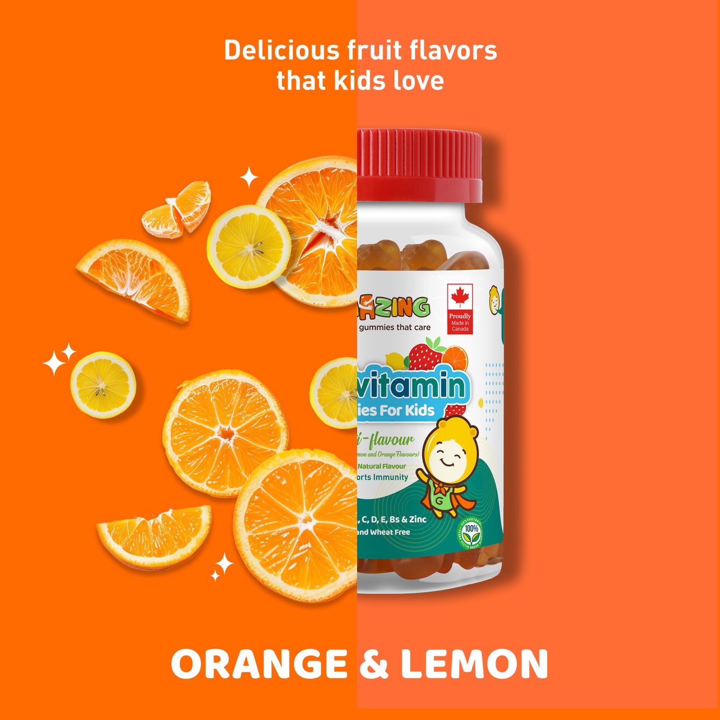 <tc>Kẹo dẻo GUMAZING MULTIVITAMIN GUMMIES của Gumazing – Có bổ sung vitamin và khoáng chất - Hương vị dâu – Kẹo dẻo cho người lớn và trẻ em – 60 viên kẹo dẻo
</tc>