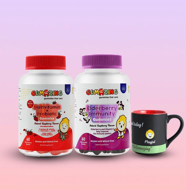 Vital Shield Pack | Multivitamin + Probiotics and Elderberry Gummies