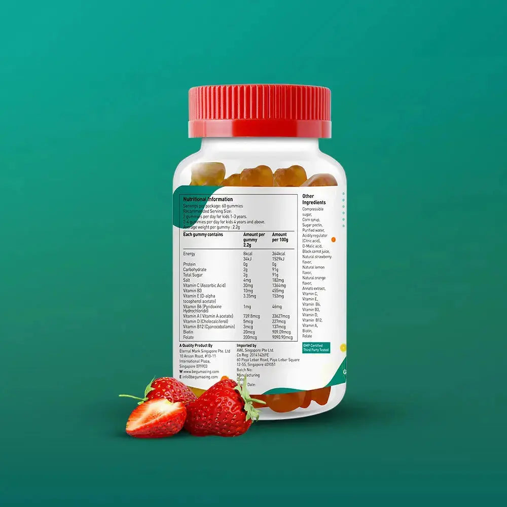 Gumazing Multivitamin Gummies (60 pcs), 1 month supply for wholesale - B2B Begumazing