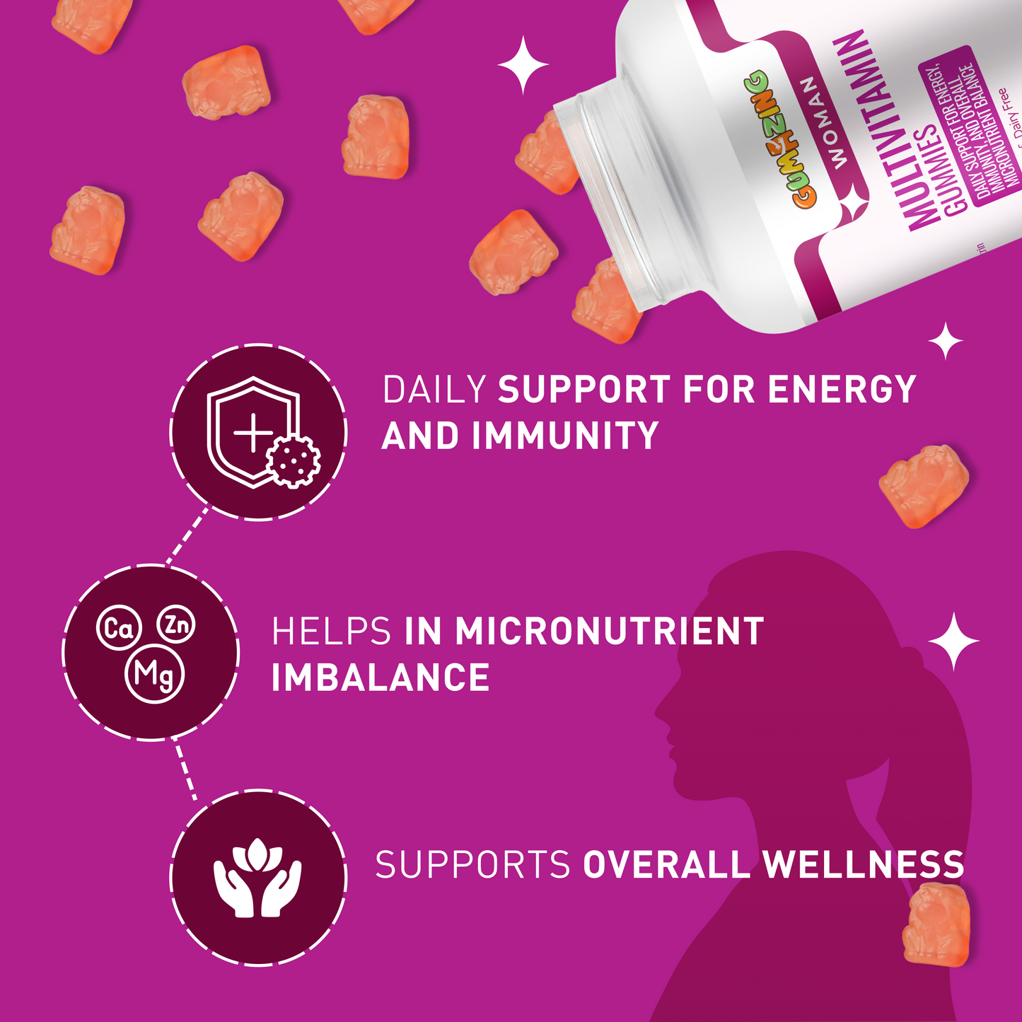 Gumazing Multivitamin Gummies (For Woman) |(60 pcs) - B2B