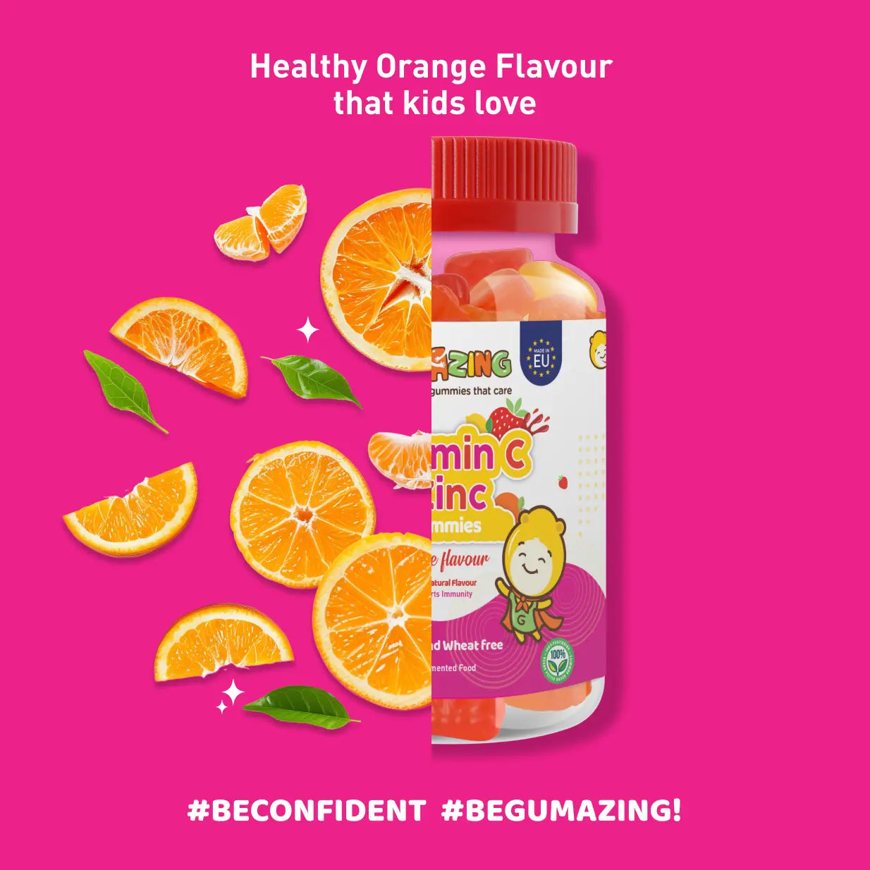 Gumazing Vitamin C & Zinc Gummies (60 pcs), EU range, 1 month supply for wholesale - B2B Begumazing