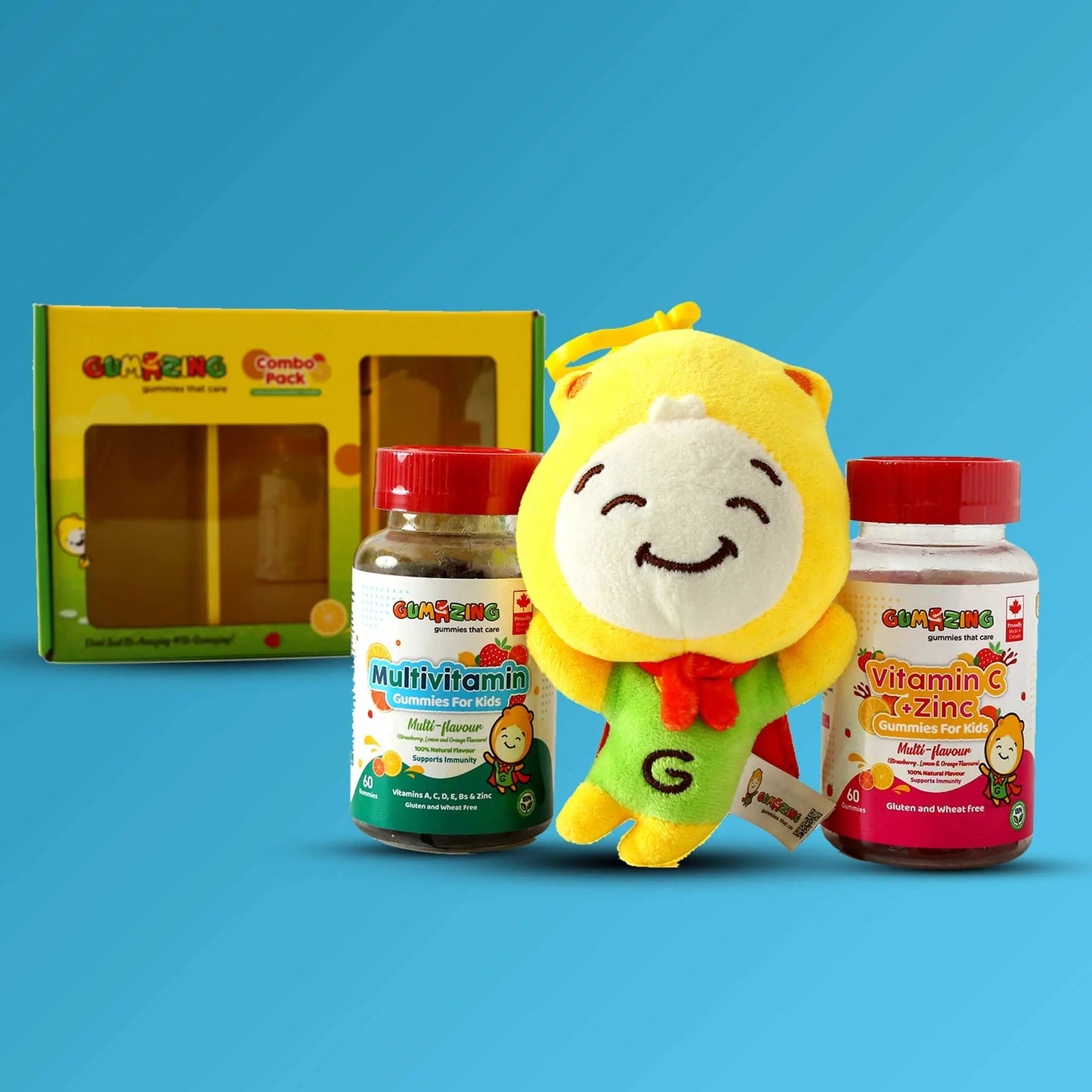 Gumazing 2 Pack Combo | Vitamin C & Zinc + Multivitamin, 2 month supply Begumazing