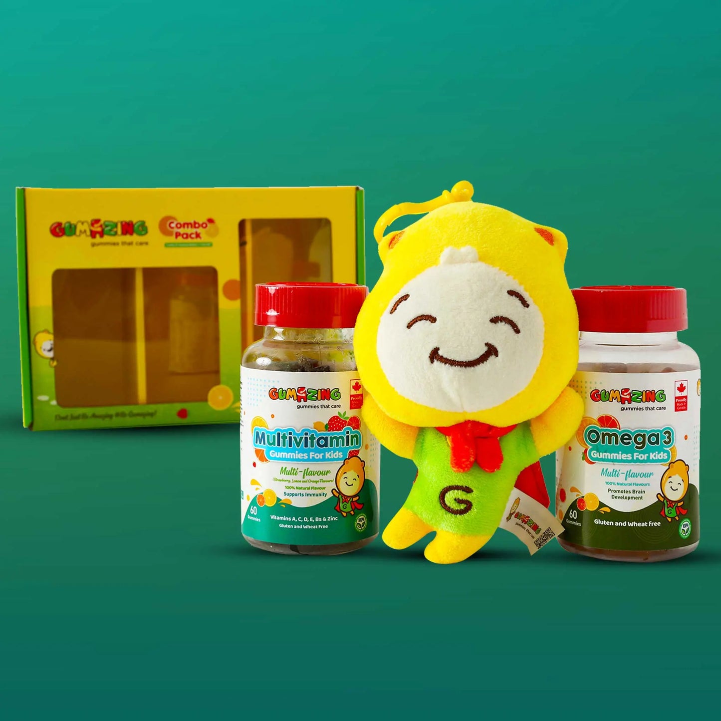 Gumazing 2 Pack Combo | Multivitamin + Omega 3, 2 month supply Begumazing