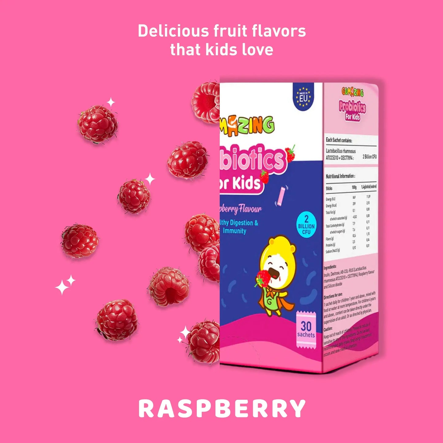 Gumazing Probiotics Sachets for Kids for wholesale -B2B Begumazing