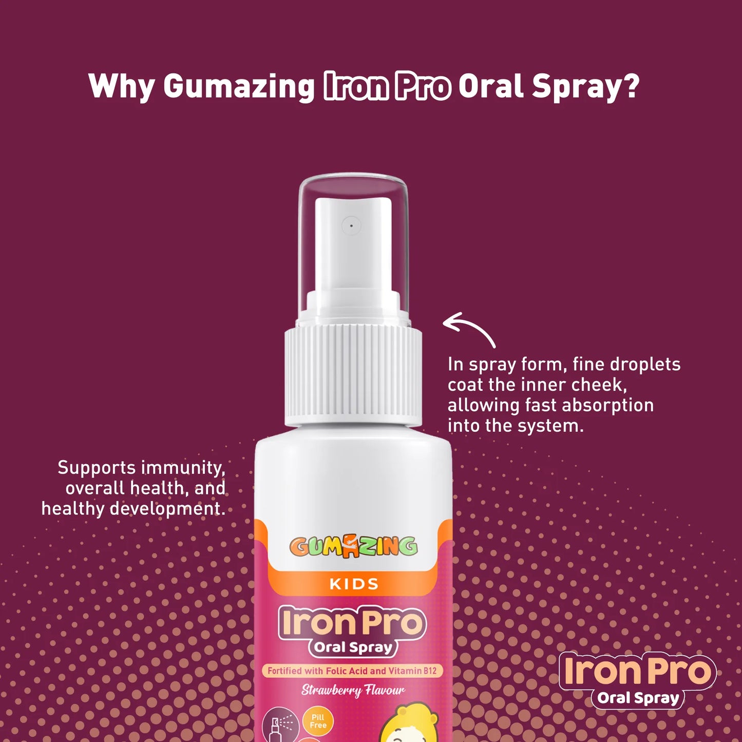 Benefits Of Gumazing IronPro Oral Spray