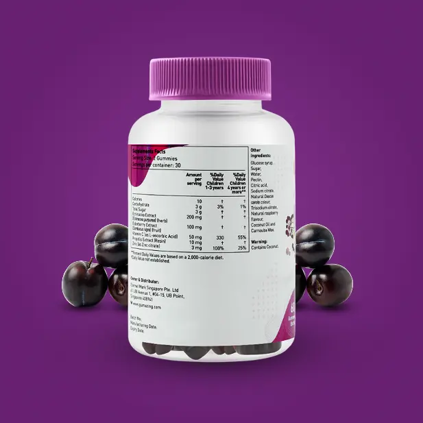 Black Elderberry Gummies for Kids | Gumazing Immune Support with Antioxidant Benefits for wholesale 