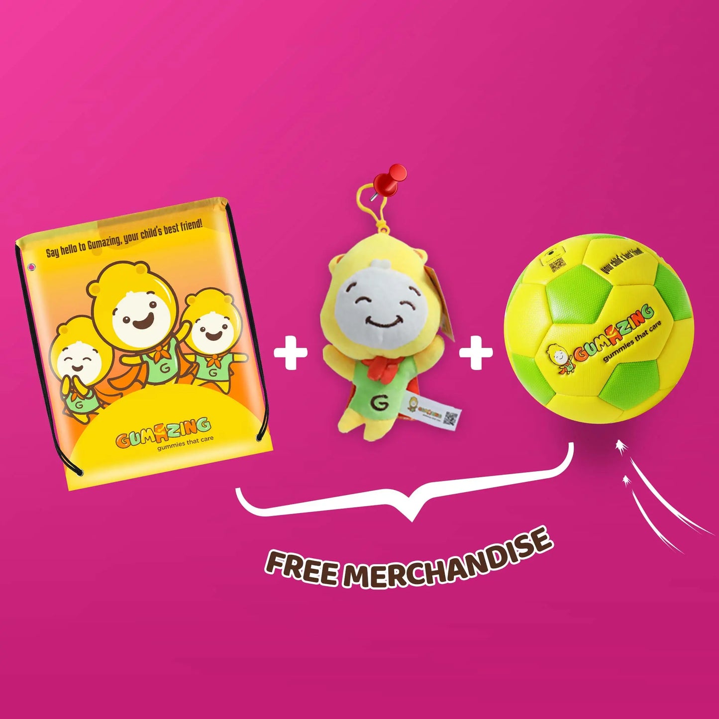 Gumazing 4 Pack Combo | Calcium & Vitamin D3 + Vitamin C & Zinc + Multivitamin + Omega 3, 4 month supply Begumazing