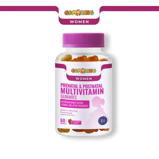 Prenatal & Postnatal Multivitamin Gummies | Gumazing for adults to support women’s health before, during & after pregnancy-B2B Begumazing