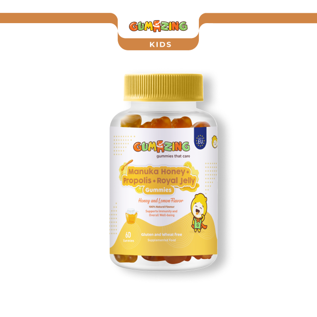 Kẹo dẻo mật ong Manuka + keo ong + sữa ong chúa | <tc>Gumazing</tc> cho trẻ em để hỗ trợ sức khỏe tổng thể -B2B