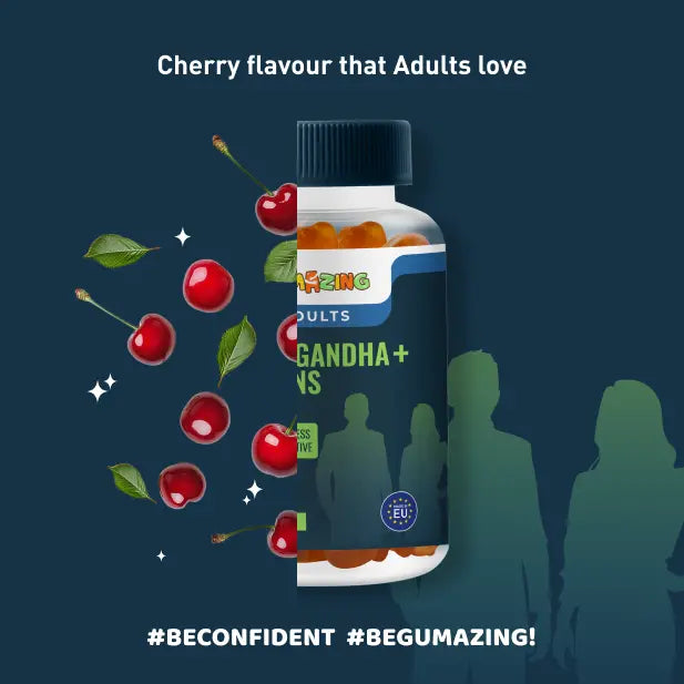 Ashwagandha + Vitamins Gummies | Gumazing for adults to manage stress & staying active throughout the day - B2B Begumazing