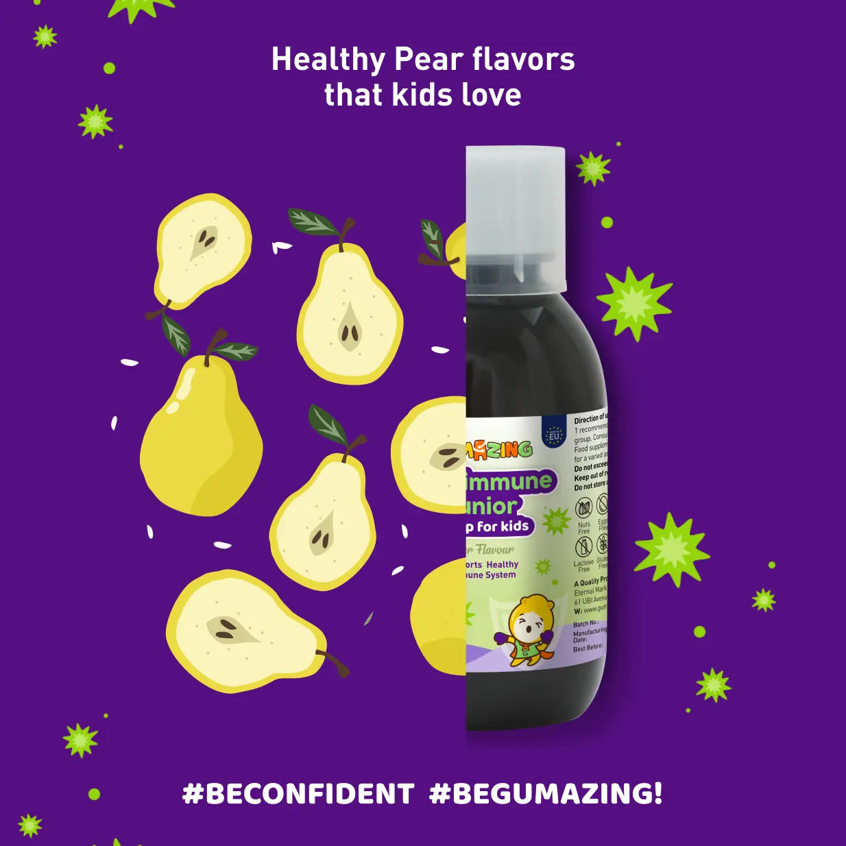 Betaimmune Junior Syrup | Gumazing for kids syrup for natural defense and immunity booster - B2B Begumazing