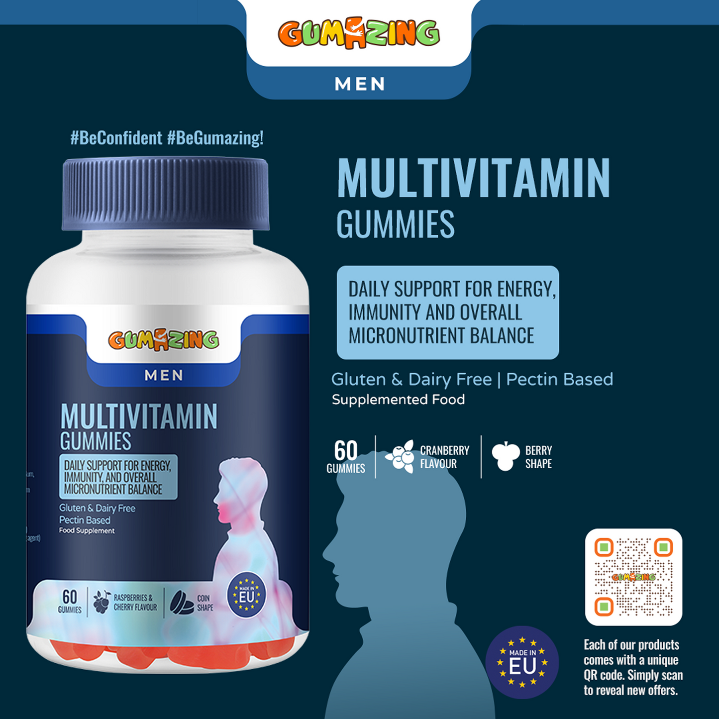 Gaumazing Multivitamin Gummies for Men Banner
