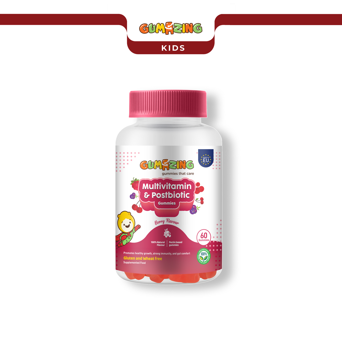 Guamzing Multivitamin and Postbiotin Gummies