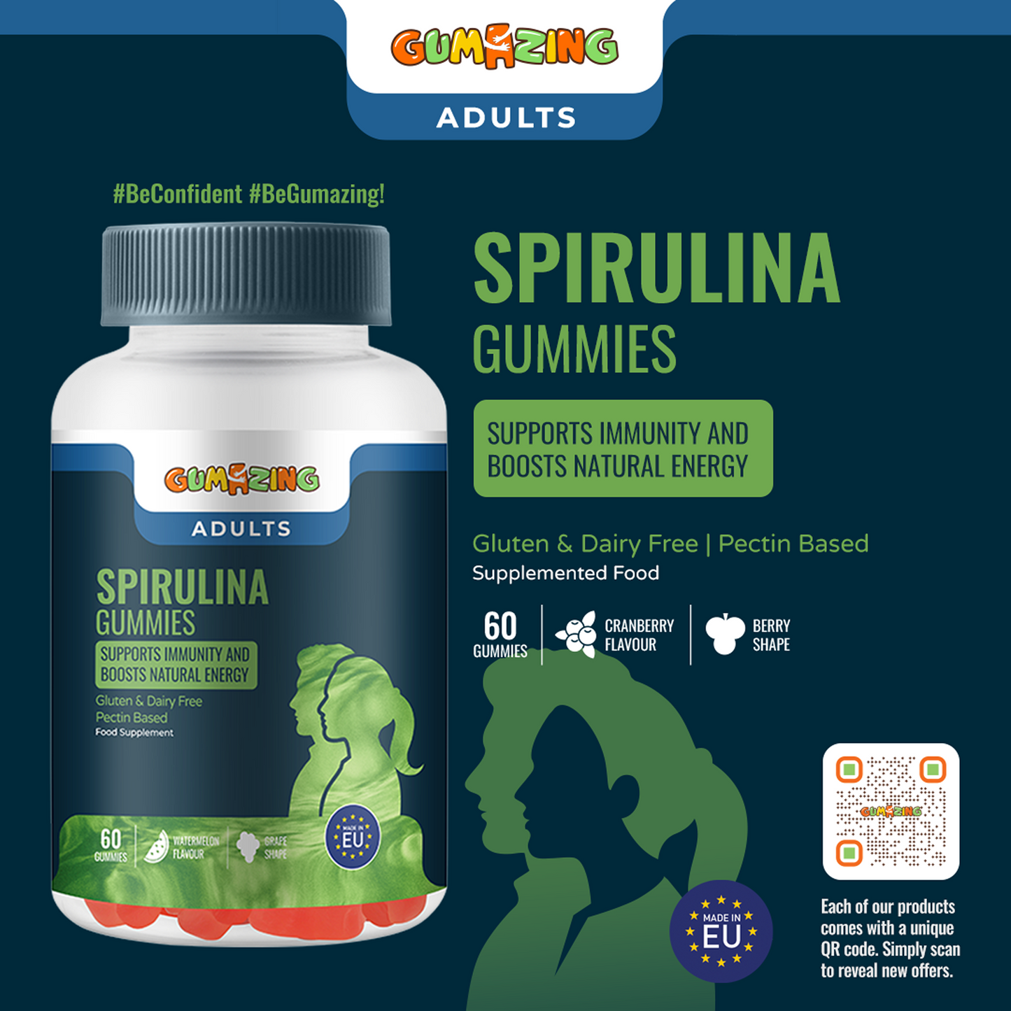 Guamzing Spirulina Gummies for Adult