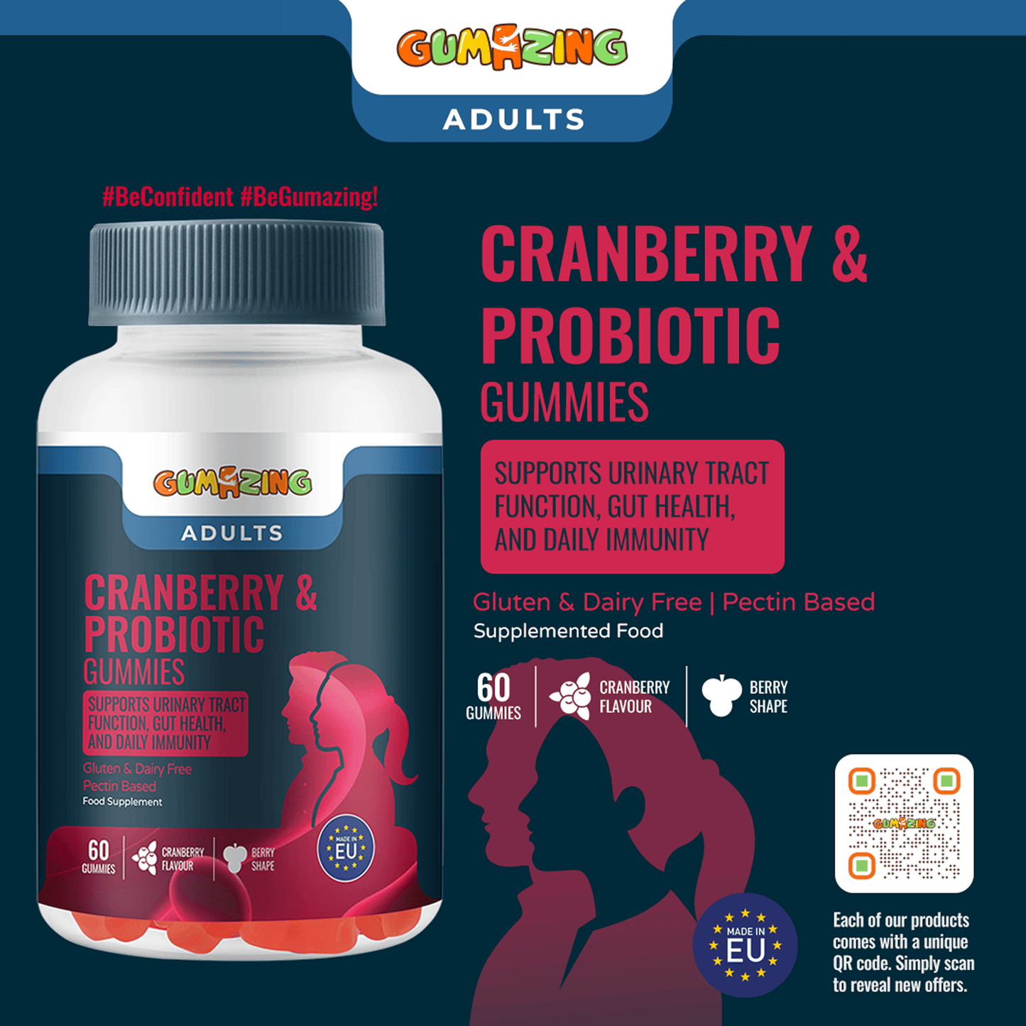 Gumazing Cranberry & Probiotic Gummies