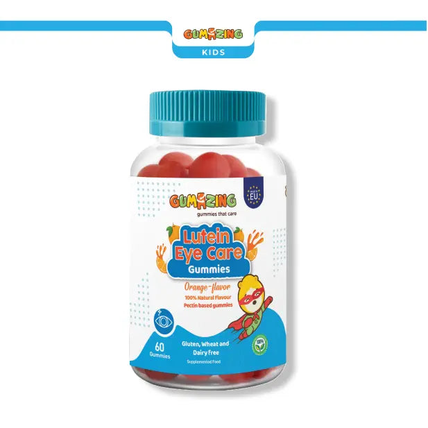 Gumazing Kids Lutein Eye Care Gummies Orange 60pc EU Pectin Based
