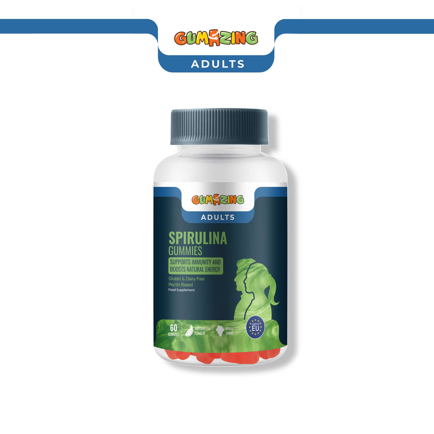 Gumazing Spirulina Gummies for Adults