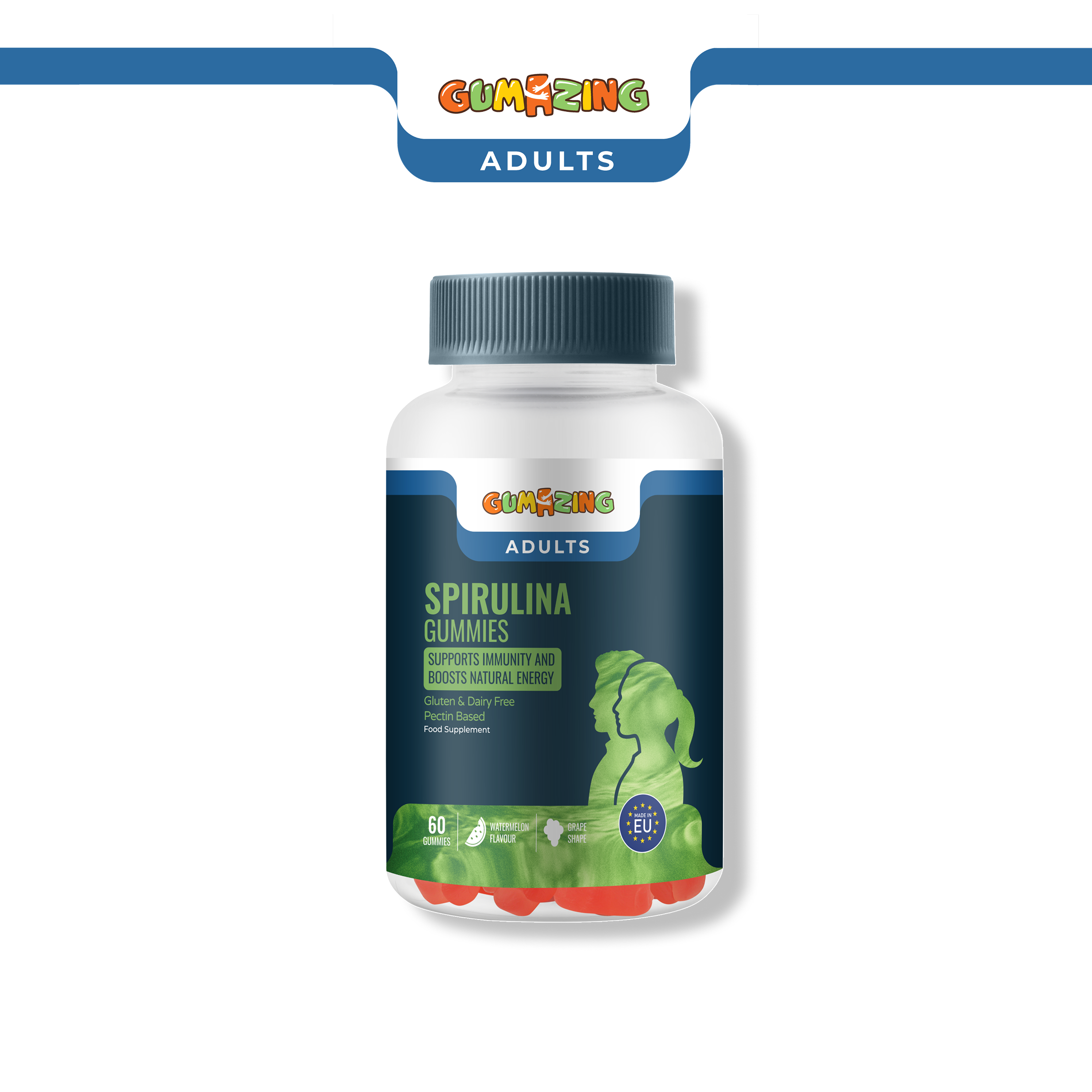 Gumazing Spirulina Gummies for Adults