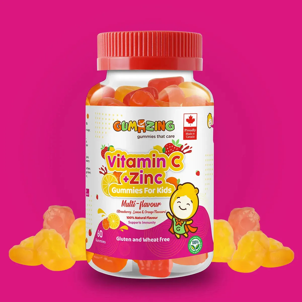 Gumazing Vitamin C and Zinc Gummies For Kids 
