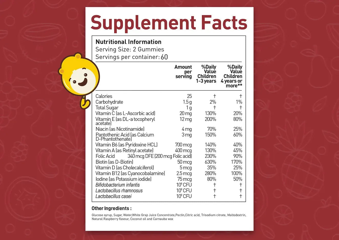 Gummies Supplement Fact