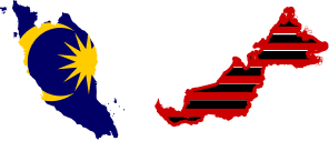 Map outline of Malaysia