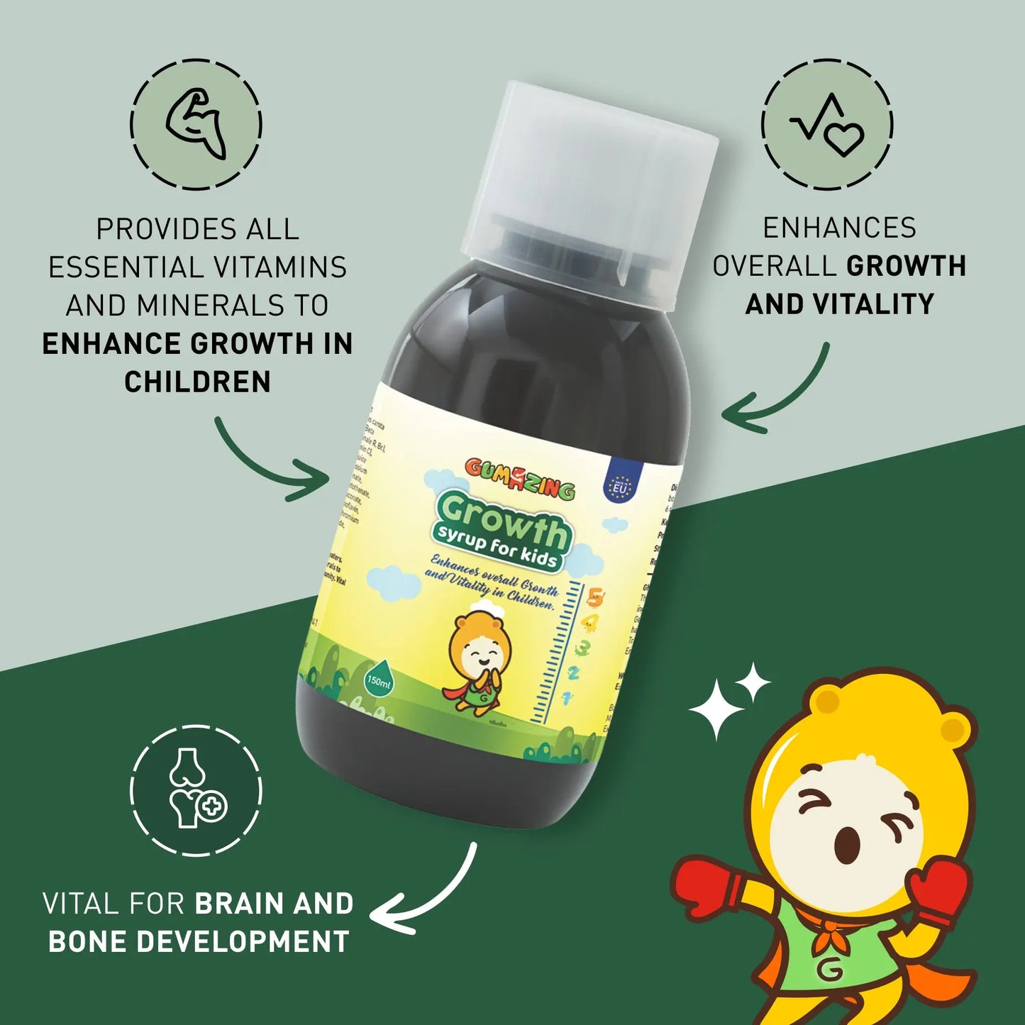 Gumazing Growth Syrup for Kids for wholesale-B2B Begumazing