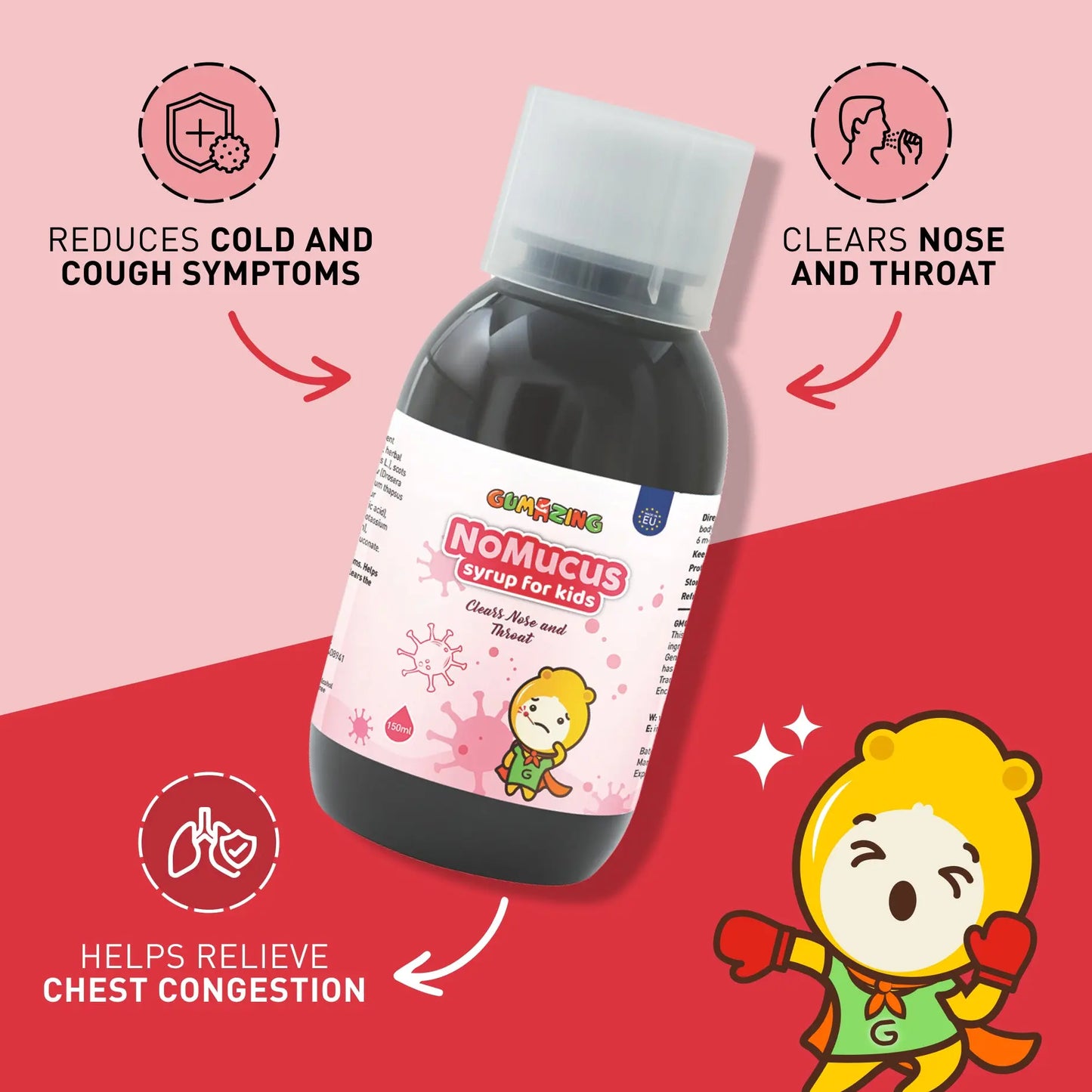 Gumazing NoMucus Syrup for kids for wholesale -B2B Begumazing