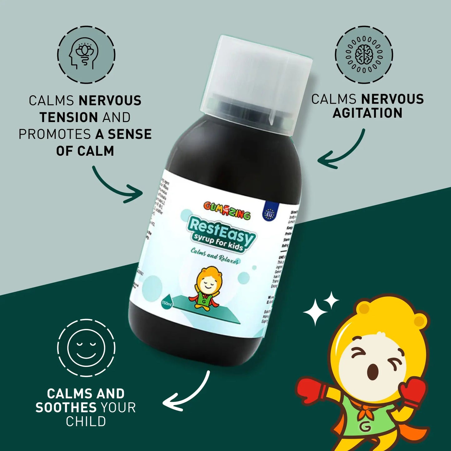 Gumazing RestEasy Syrup for Kids for wholesale- B2B Begumazing