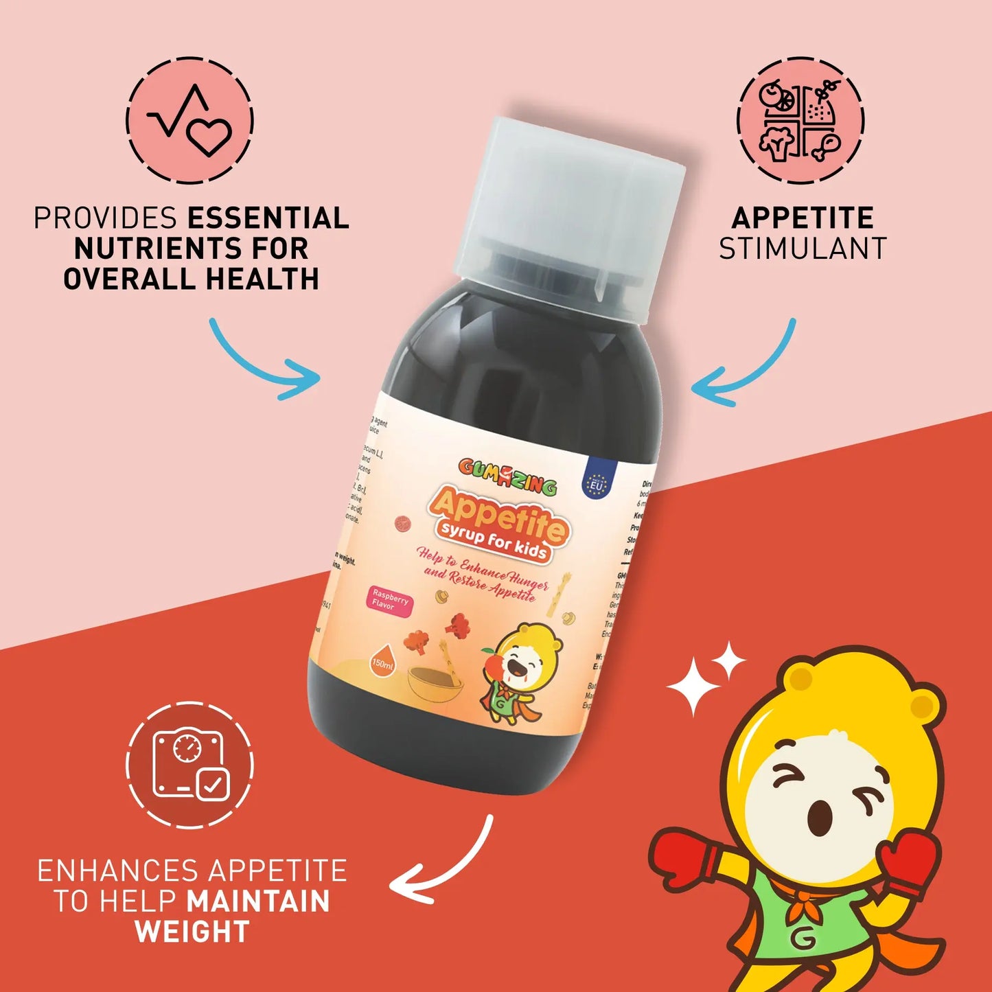 Gumazing Appetite Syrup for Kids for wholesale- B2B Begumazing