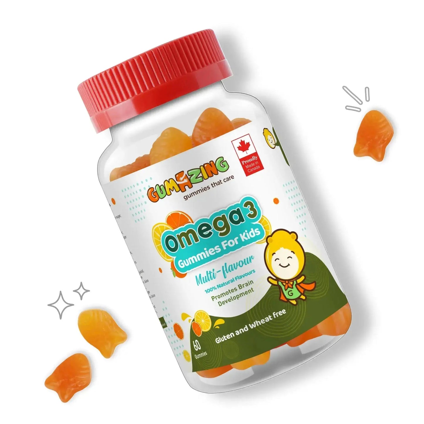 Gumazing Omega 3 Gummies (60 pcs), 1 month supply Begumazing