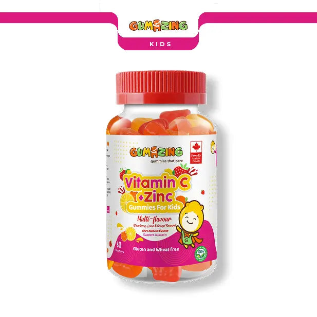 Vitamin C + Zinc Gummies | Gumazing Kids Immune & Growth Support 