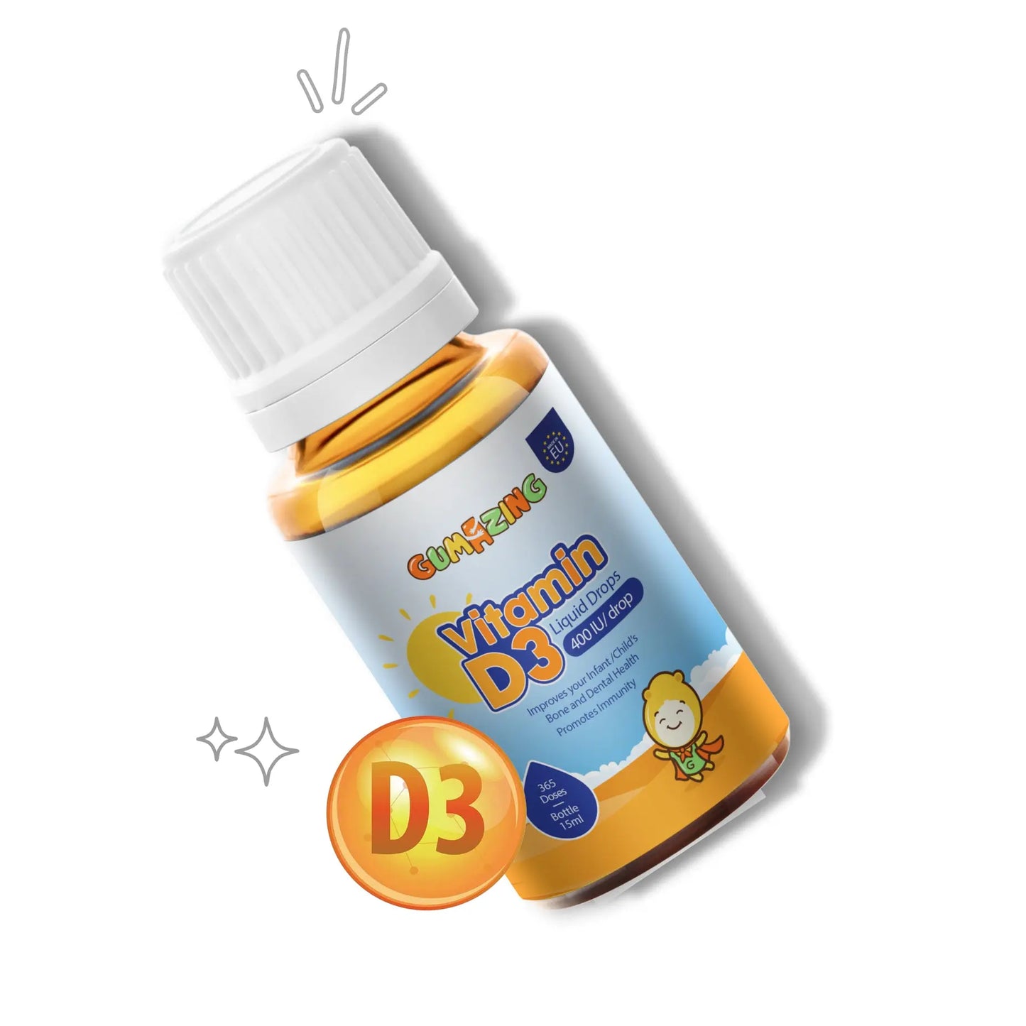 Vitamin D3 Oral Drops for Kids | Gumazing Bone Health Support for wholesale - B2B Begumazing