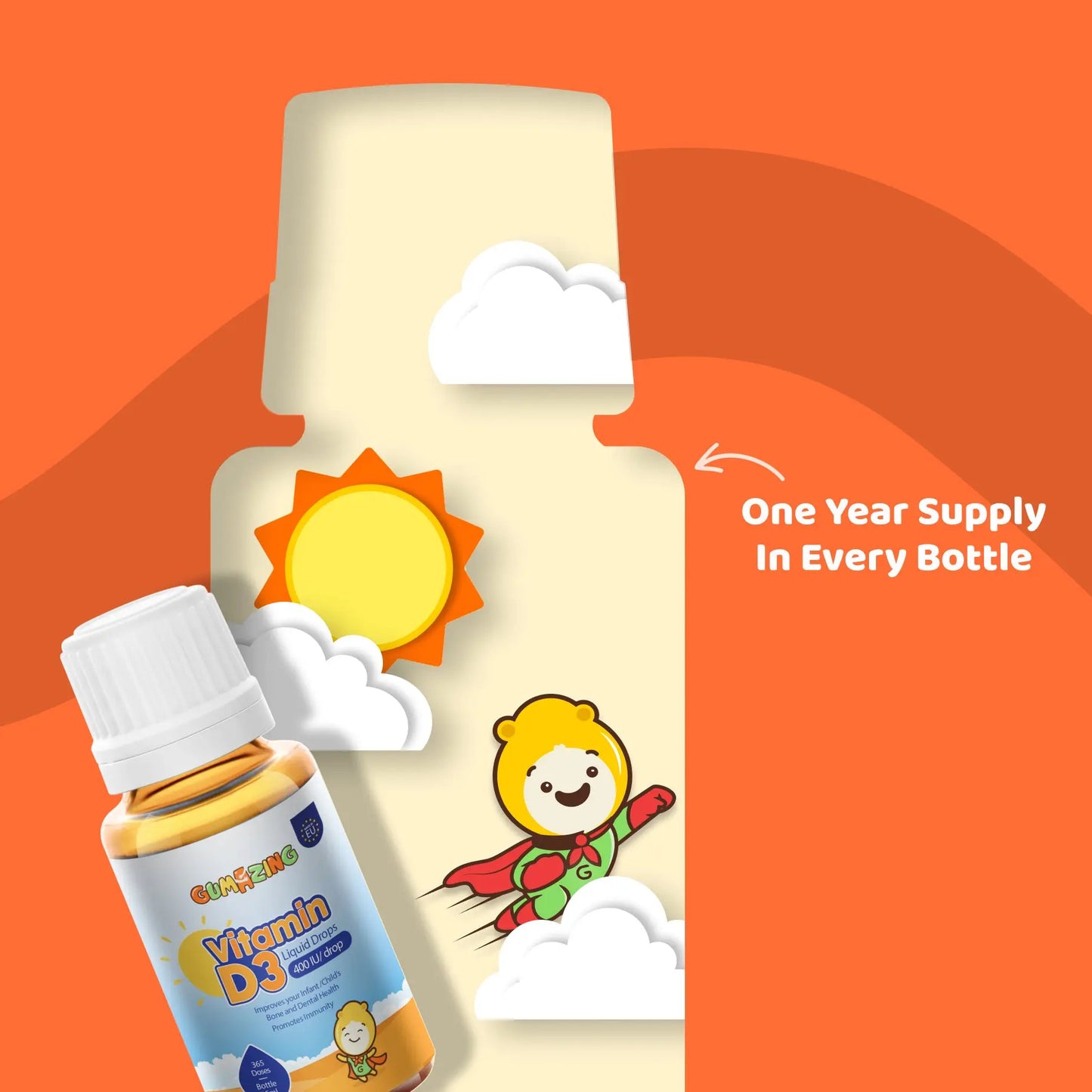 Vitamin D3 Oral Drops for Kids | Gumazing Bone Health Support for wholesale - B2B Begumazing
