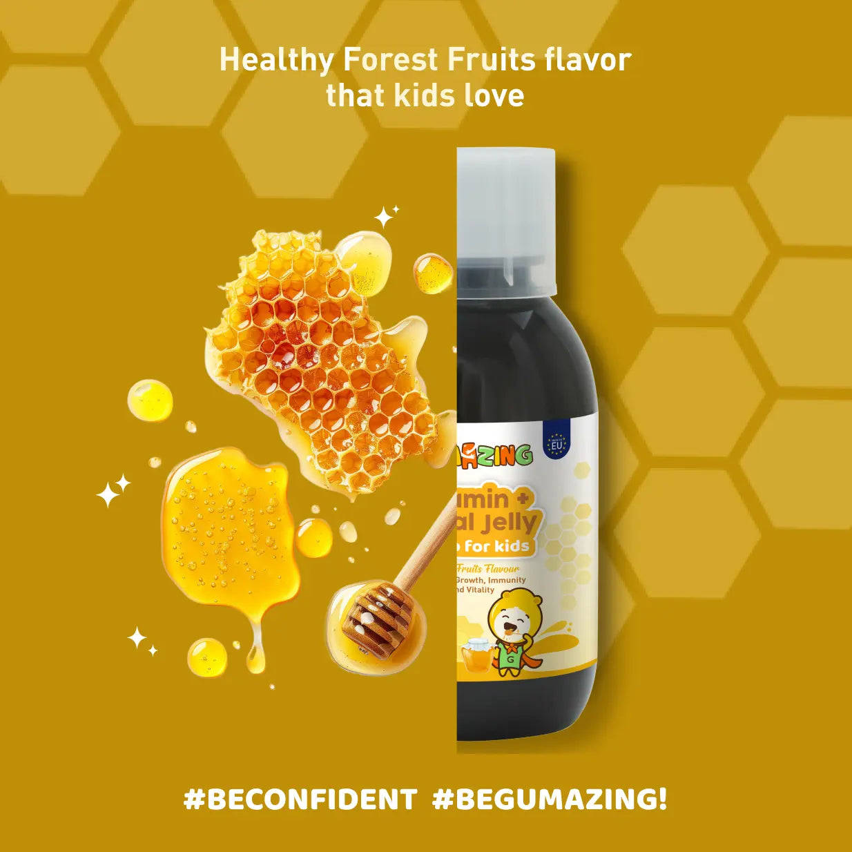 Vitamin + Royal Jelly Syrup | Gumazing for kids Jelly syrup for child’s vitality