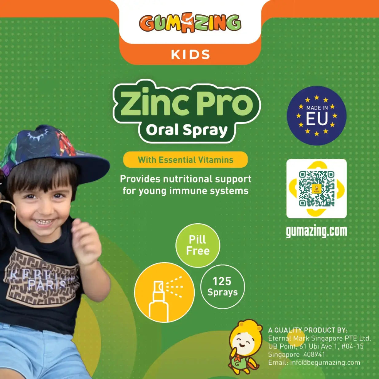 ZincPro Oral Spray for Kids | Immune Support & Growth | Strawberry Flavor for wholesale-B2B Begumazing